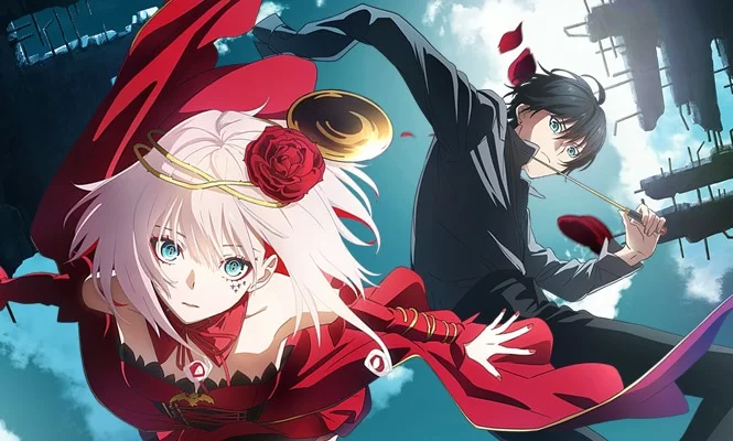 Imagem promocional da série anime takt:op
